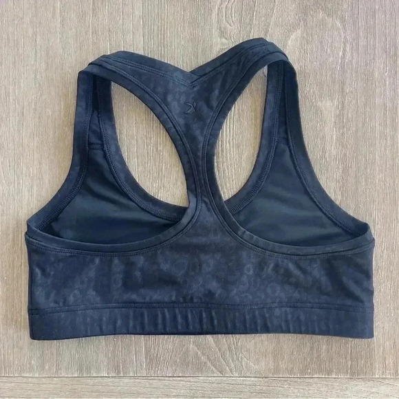 Glyder Notch Sports Bra in Black Leopard Gloss L - Picture 7 of 9